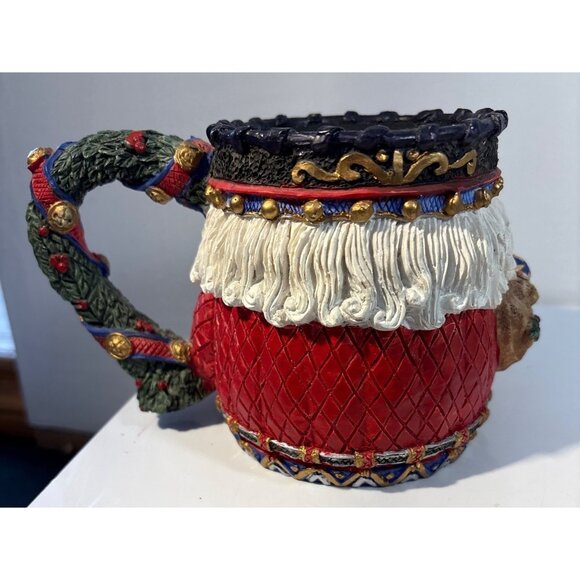 Danson Decor Santa Mug Kris Kringle Nutcracker Colourful 3D Large Decorative 4" - Picture 4 of 8